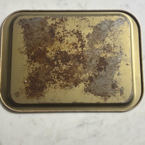 Vintage 1979 Pentron tin serving tray “The Warm & Wonderful Beverage Company” - Picture 6 of 7